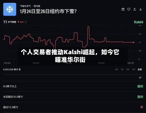 个人交易者推动Kalshi崛起	，如今它瞄准华尔街-第2张图片