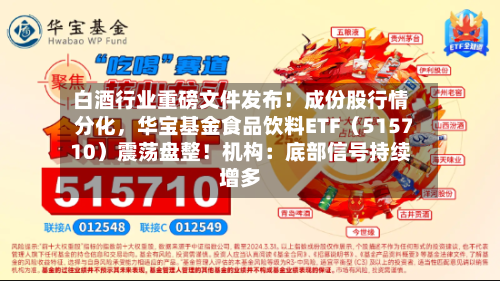 白酒行业重磅文件发布！成份股行情分化，华宝基金食品饮料ETF（515710）震荡盘整！机构：底部信号持续增多-第2张图片