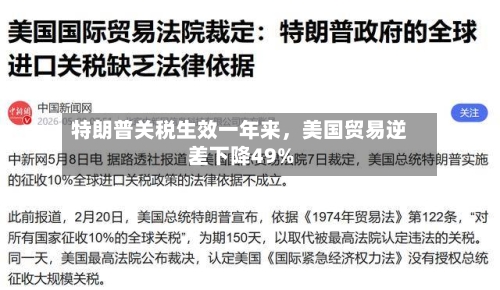 特朗普关税生效一年来	，美国贸易逆差下降49%-第2张图片