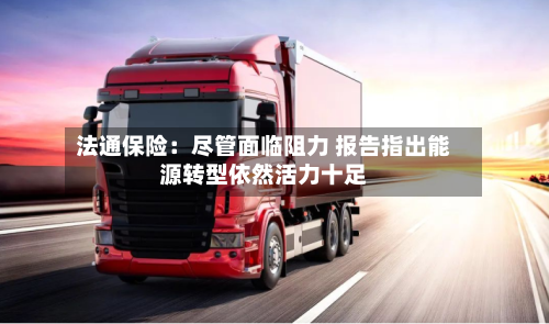 法通保险：尽管面临阻力 报告指出能源转型依然活力十足-第2张图片