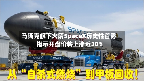 马斯克旗下火箭SpaceX历史性首秀 指示开盘价将上涨近30%