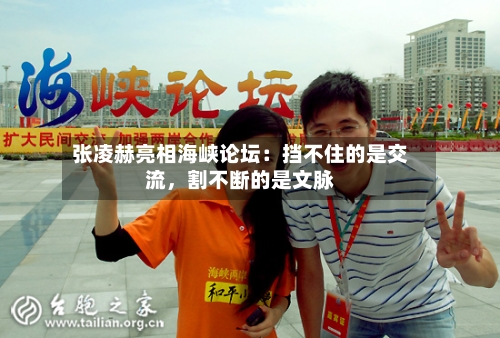 张凌赫亮相海峡论坛：挡不住的是交流	，割不断的是文脉-第2张图片