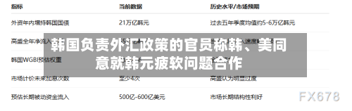 韩国负责外汇政策的官员称韩	、美同意就韩元疲软问题合作-第2张图片