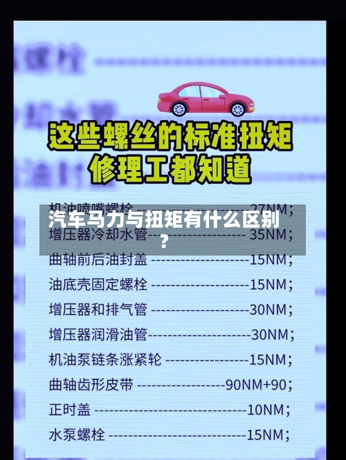 汽车马力与扭矩有什么区别？