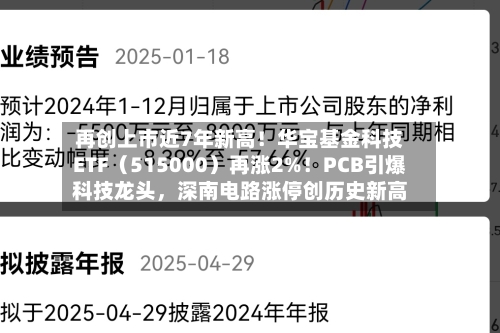 再创上市近7年新高！华宝基金科技ETF（515000）再涨2%！PCB引爆科技龙头，深南电路涨停创历史新高-第2张图片
