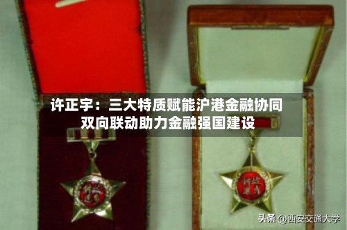 许正宇：三大特质赋能沪港金融协同 双向联动助力金融强国建设-第2张图片