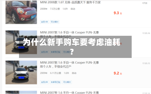 为什么新手购车要考虑油耗？-第2张图片