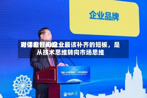 对话君智询问谢伟山：AI企业最该补齐的短板，是从技术思维转向市场思维