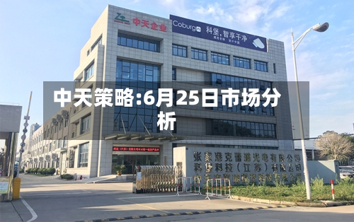 中天策略:6月25日市场分析