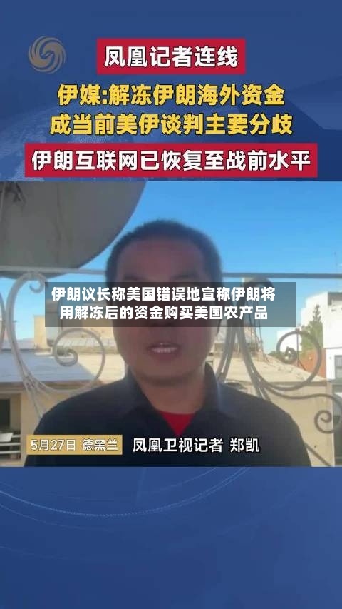 伊朗议长称美国错误地宣称伊朗将用解冻后的资金购买美国农产品