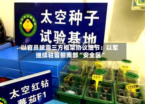 以官员披露三方框架协议细节：以军继续驻留黎南部“安全区”-第2张图片
