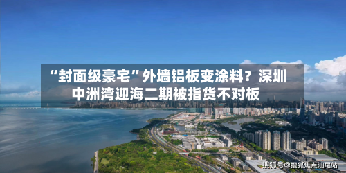 “封面级豪宅	”外墙铝板变涂料？深圳中洲湾迎海二期被指货不对板-第2张图片
