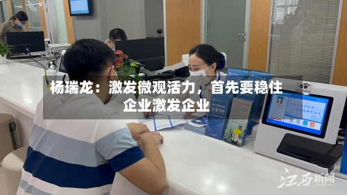 杨瑞龙：激发微观活力，首先要稳住企业激发企业