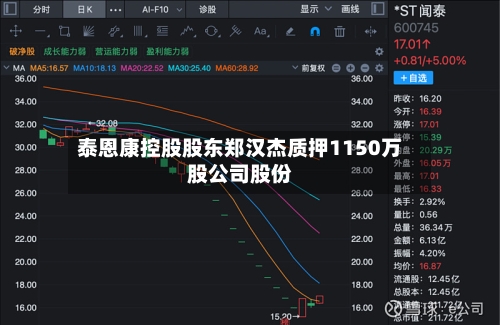 泰恩康控股股东郑汉杰质押1150万股公司股份