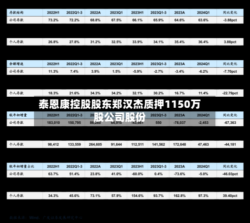 泰恩康控股股东郑汉杰质押1150万股公司股份-第2张图片