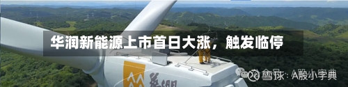 华润新能源上市首日大涨，触发临停-第2张图片