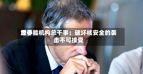 世界
原子能机构总干事:破坏核安全的袭击不可接受